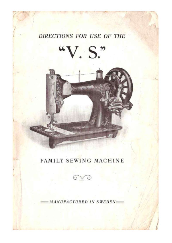 Husqvarna Vibrating Shuttle manual cover