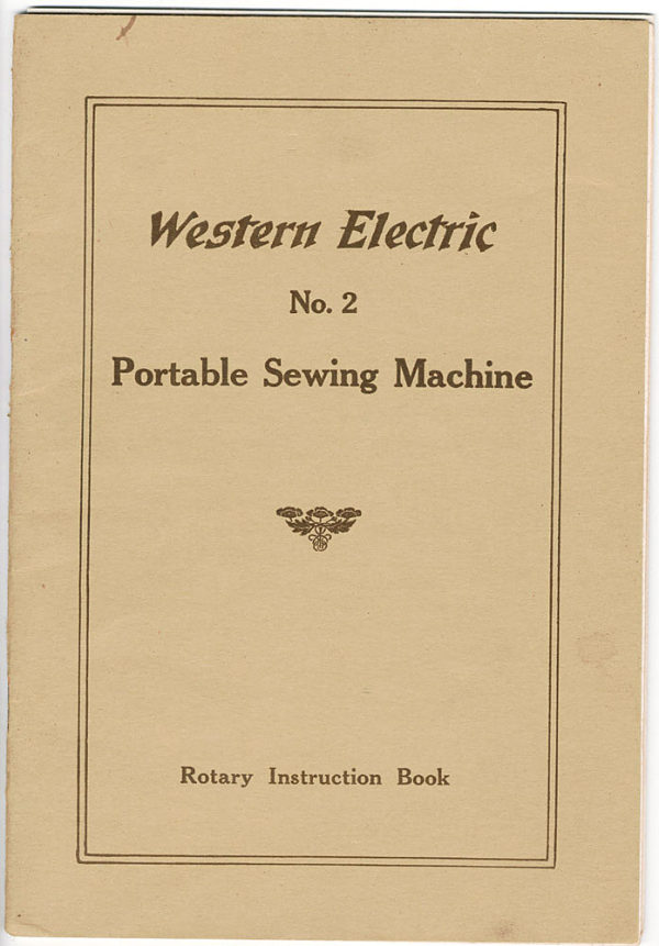 Western Electric Number 2 Portable manual cover