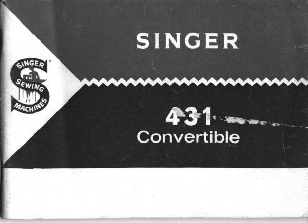 Singer 431 manual cover