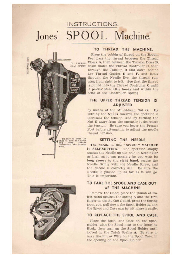 Jones Spool manual cover
