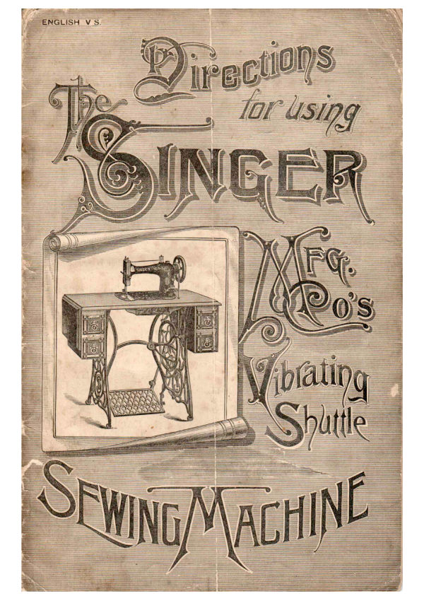 Singer Vibrating Shuttle manual cover