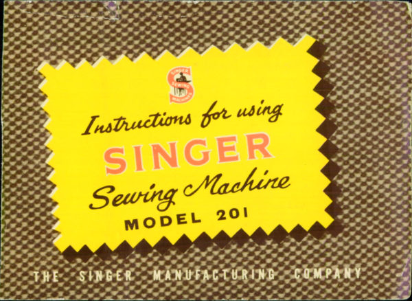 Singer 201K manual cover