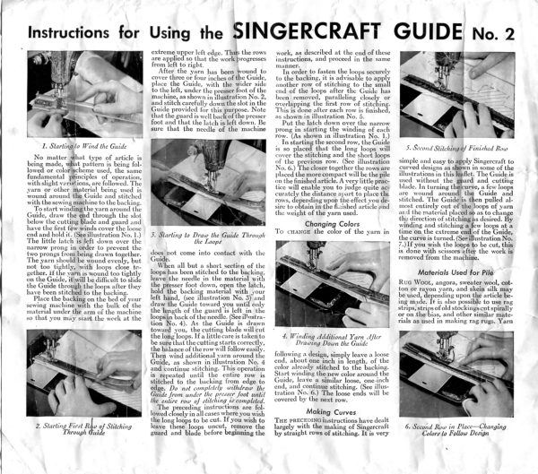 Singercraft Guide Number 2 manual cover