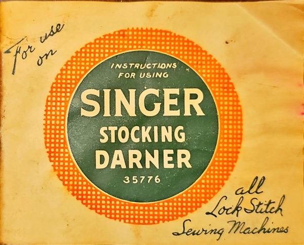 Singer Stocking Darner manual cover