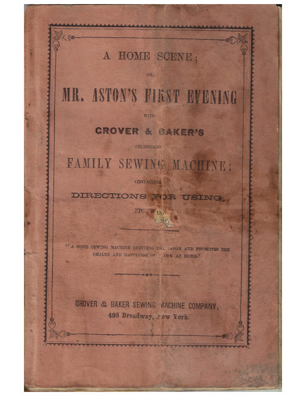 Grover & Baker Family manual cover