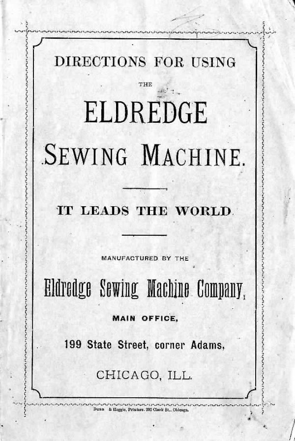 Eldredge manual cover