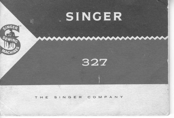 Singer 327 manual cover