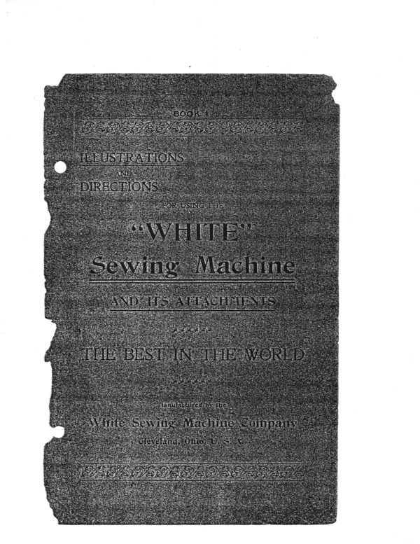 White Vibrating Shuttle — Book 1 manual cover