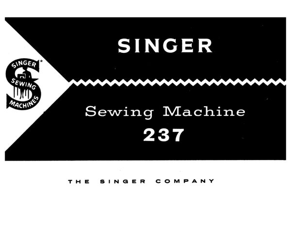 Singer 237 manual cover