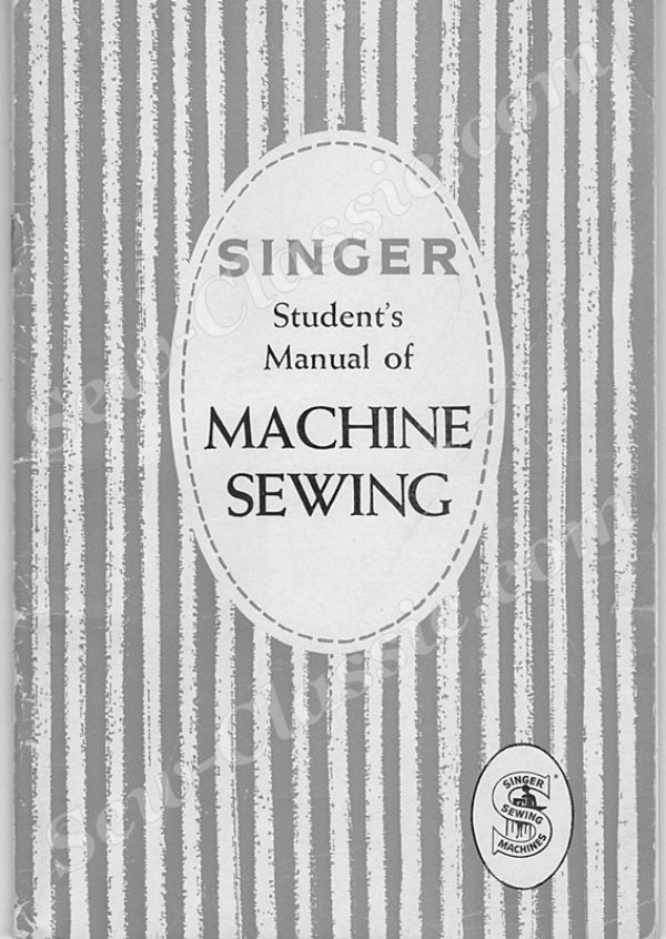 Singer Student Handbook manual cover