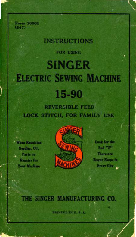 Singer 15-90 (compressed scan) manual cover