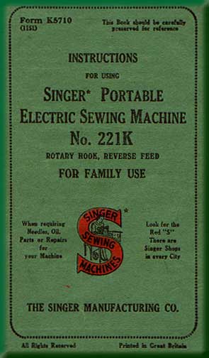 Singer 221K Featherweight (black) illustration
