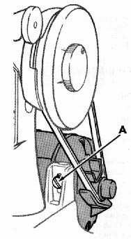 Singer 221K Featherweight (white) illustration