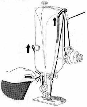 Singer 221K Featherweight (white) illustration