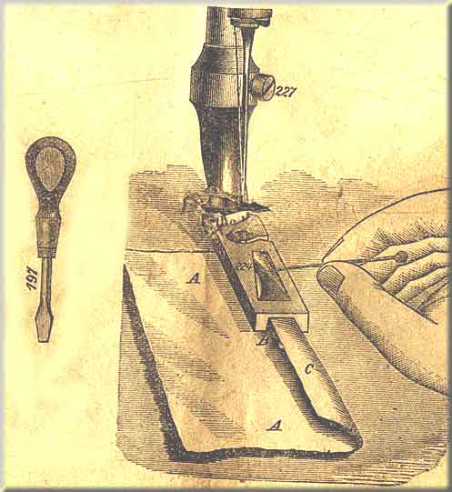 Howe Treadle, Hand & Wheelfeed Machines illustration