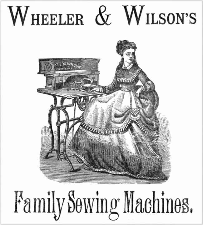 Wheeler & Wilson Family Machines illustration