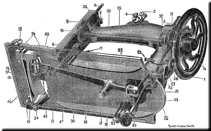 1878 White Vibrating Shuttle illustration