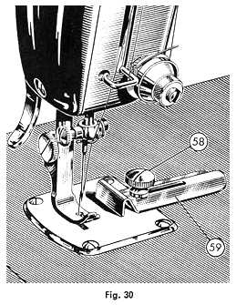 Fischer-Mewa Freia (Free Arm) in German and English illustration