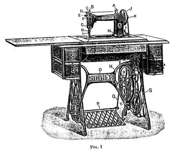 Singer 9W Rotary illustration