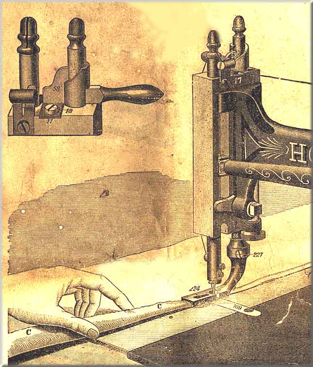 Howe Treadle, Hand & Wheelfeed Machines illustration