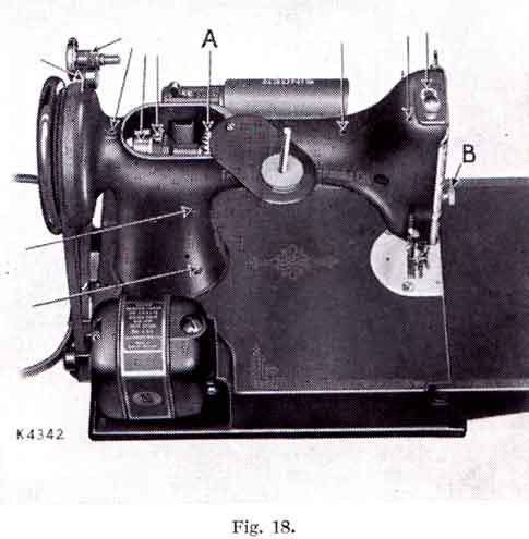 Singer 221K Featherweight (black) illustration