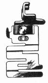 Singer 221K Featherweight (white) illustration