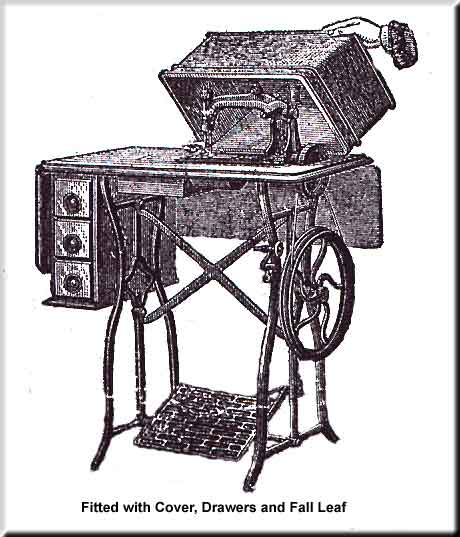 Wheeler & Wilson No.8 Treadle & Hand illustration