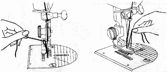 Singer 221K Featherweight (white) illustration