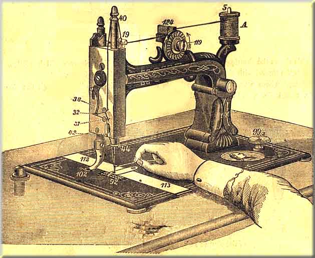 Howe Treadle, Hand & Wheelfeed Machines illustration
