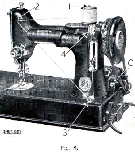 Singer 221K Featherweight (black) illustration