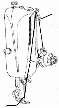 Singer 221K Featherweight (white) illustration
