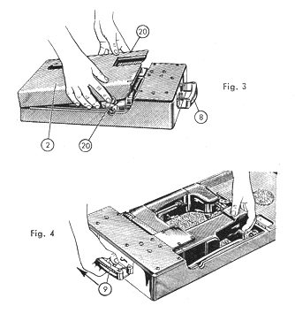 Fischer-Mewa Freia (Free Arm) in German and English illustration